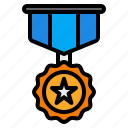 medal, award, winner, badge, star, achievement, prize
