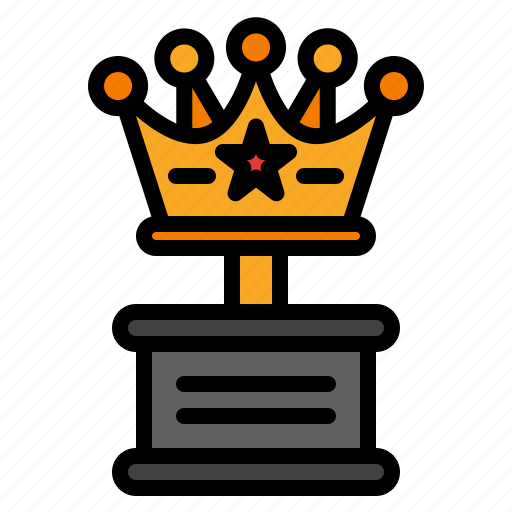 Trophy, award, winner, prize, medal, champion, crown icon - Download on Iconfinder