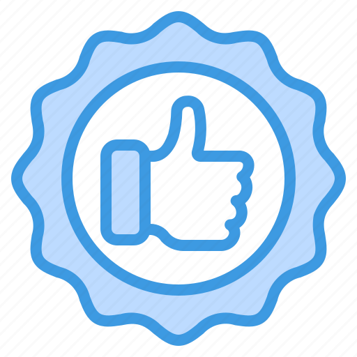 Badge, award, medal, achievement, ribbon, success, thumb up icon - Download on Iconfinder