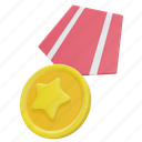 medal, badge, winner, prize, reward, achievement, star 