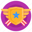 army badge, shield badge, reward, honor, achievement