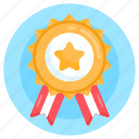 achievement, reward, honor, star badge, military prize