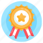 achievement, reward, honor, star badge, military prize 