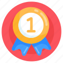 honor, 1st position badge, achievement, reward, prize