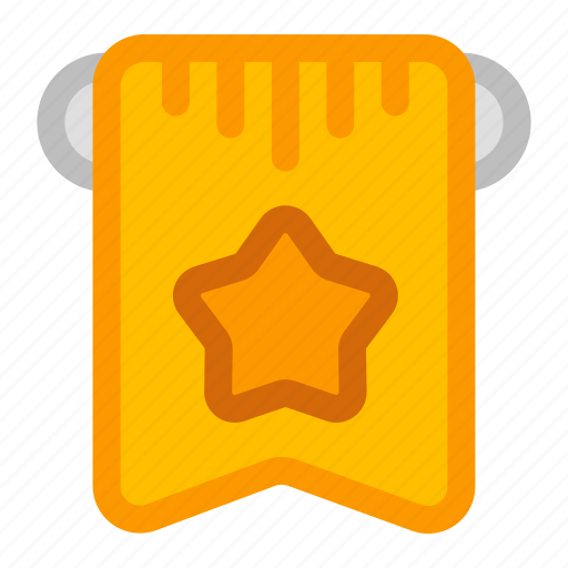 Banner, star, achievement, gold icon - Download on Iconfinder