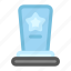 trophy, glass, crystal, star 