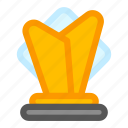 trophy, glass, crystal, gold
