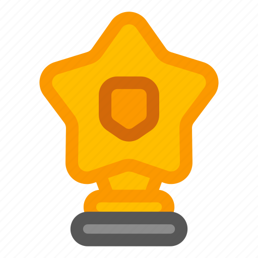 Trophy, star, shield, winner, gold icon - Download on Iconfinder