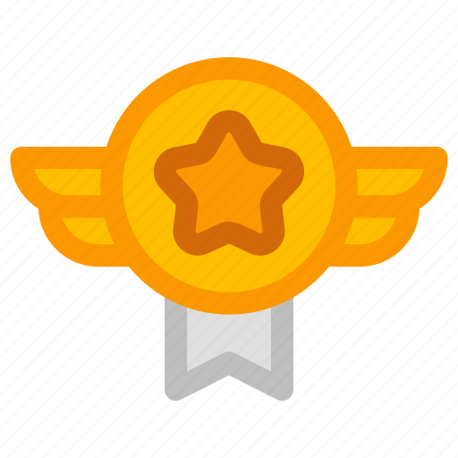 Star, badge, ribbon, gold icon - Download on Iconfinder