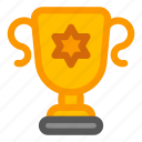 trophy, star, cup, gold