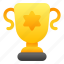 trophy, star, gold, cup 