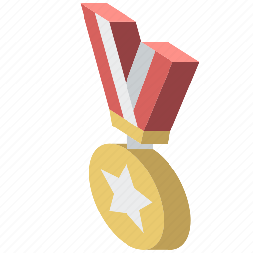 Award, awards, iso, isometric, medal icon - Download on Iconfinder