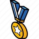 award, isometric, medal