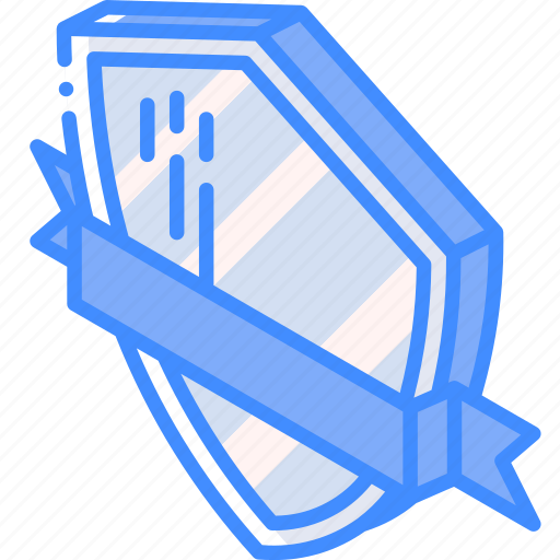 Award, awards, iso, isometric, ribbon, shield icon - Download on Iconfinder