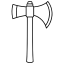 axe, silhouette, vector, illustration, line, art, transparent, background 