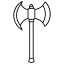 axe, silhouette, vector, illustration, line, art, transparent, background 