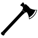 axe, silhouette, vector, illustration, line, art, transparent, background