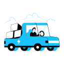 delivery, transportation, van, vehicle, deliver, logistic, e, commerce, order, shipping 