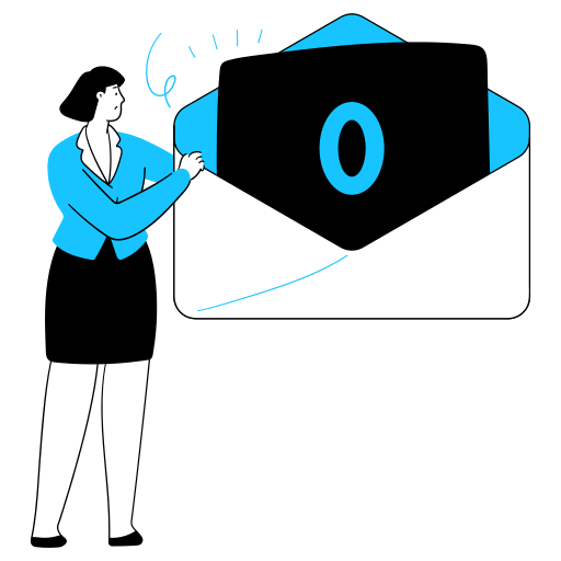 Emails, messages, zero, 0, empty, inbox, email illustration - Free download