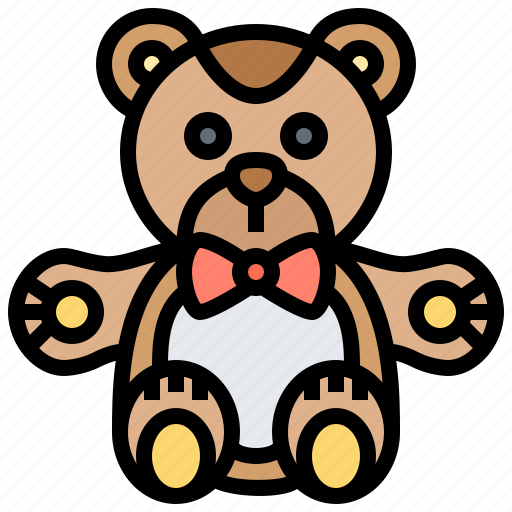 Animal, bear, doll, stuffed, toy icon - Download on Iconfinder