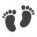 baby, foot, footprint, leg, print, silhouette, step