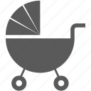 baby carriage, carriage, child, stroller