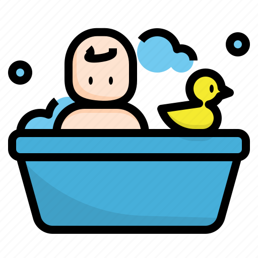 Baby, bath, bathing, bathtub, plunge, shower, tub icon - Download on Iconfinder