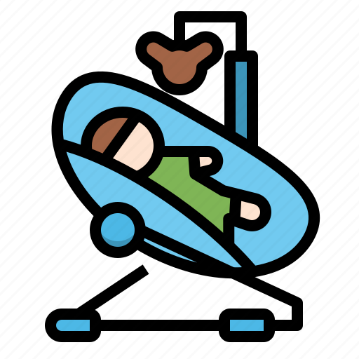 Baby, bouncing, cradle, infant, sleeping icon - Download on Iconfinder