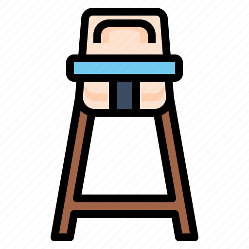 Baby, chair, highchair, infant, sitting icon - Download on Iconfinder