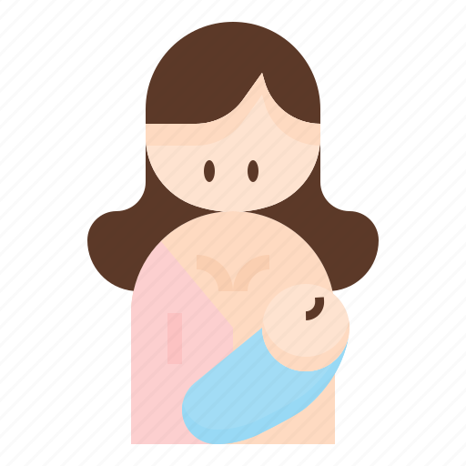 Baby, breast, breastfeeding, feeding, milk, mother icon - Download on Iconfinder
