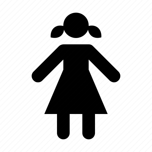 Child, girl, little girl, schoolchild, schoolgirl icon - Download on Iconfinder