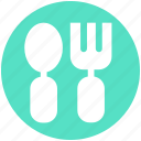 baby, feed, fork, kids, spoon, spoon and fork, toy