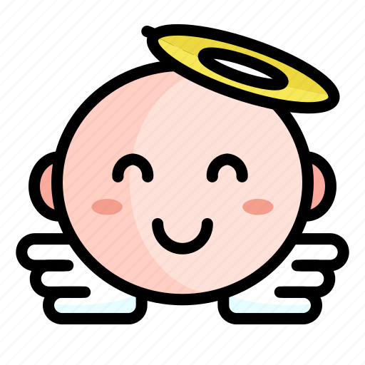 Baby, angel, child, babies, kidscute, smile, face icon - Download on Iconfinder