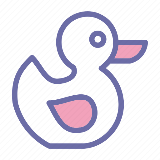 Baby, born, girl, pink, duck, toy icon - Download on Iconfinder