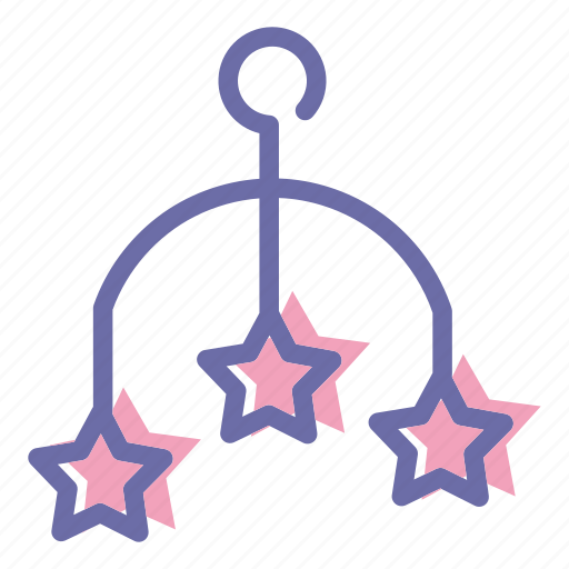 Baby, born, girl, pink, stars icon - Download on Iconfinder