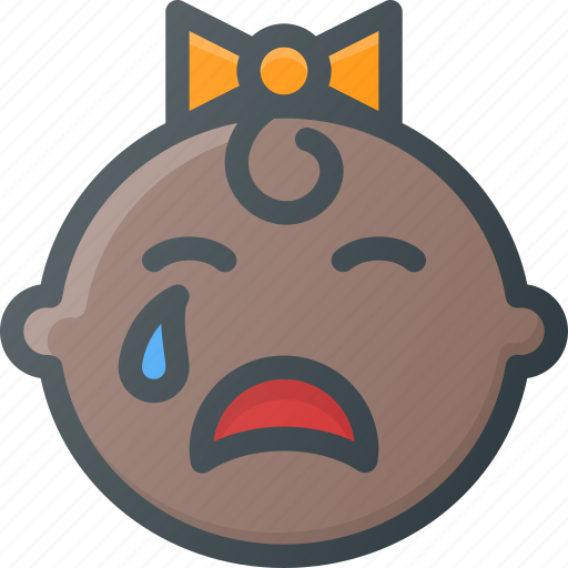 Baby, child, children, cry, crying, face, girl icon - Download on Iconfinder
