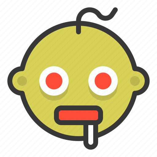 Baby, emoji, emoticon, expression, hungry, zombie icon - Download on Iconfinder