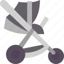 stroller, baby, carriage, trolley, pushing