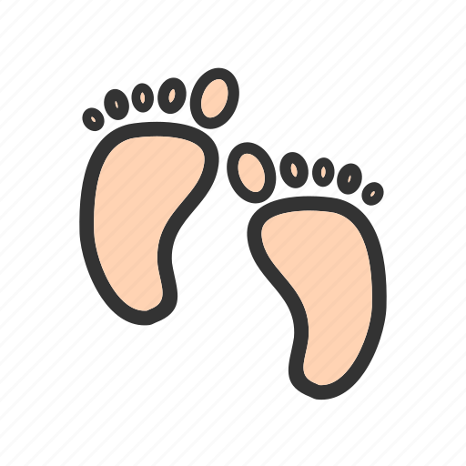 Baby, child, childhood, cute, feet, newborn, small icon - Download on Iconfinder
