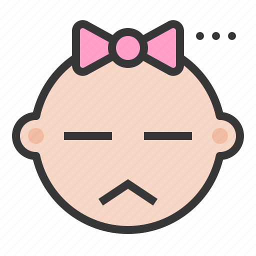 Annoyed, baby, emoji, emoticon, expression, meh icon - Download on Iconfinder