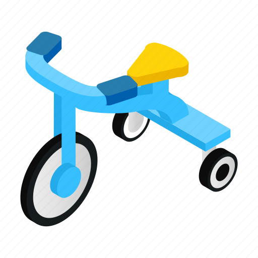 Bike, boy, game, isometric, kid, toy, tricycles icon - Download on Iconfinder