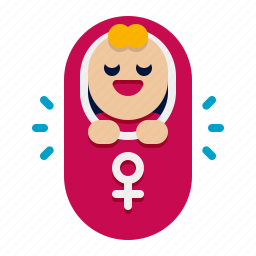 Baby, girl, child, female icon - Download on Iconfinder