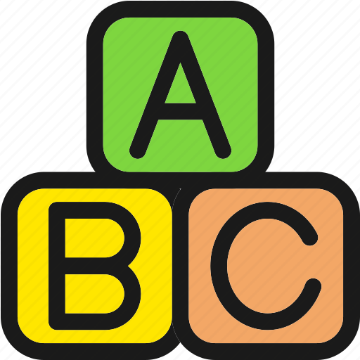 Abc, alphabet, blocks, cubes, education icon - Download on Iconfinder