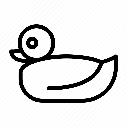 Duck, rubberduck, bath, outline, shower icon - Download on Iconfinder