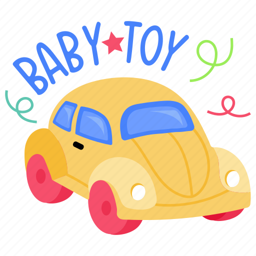 Toy car, toy vehicle, baby toy, plaything, car sticker - Download on Iconfinder