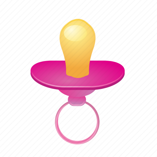 Pacifier, rose, baby, girl, kid icon - Download on Iconfinder