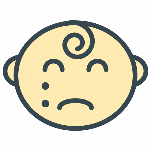 Baby, care, cry, face, sad icon - Download on Iconfinder