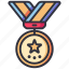 award, badge, medal, winner 