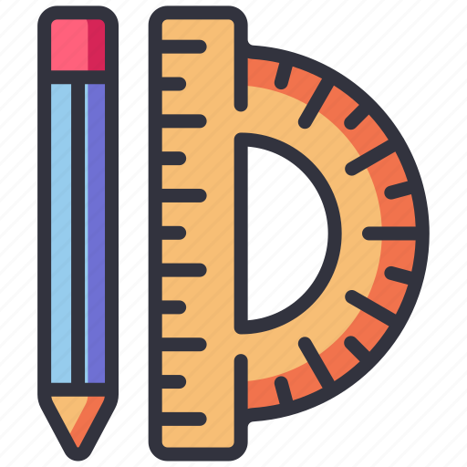 Measure, pencil, ruler, tool icon - Download on Iconfinder