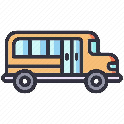 Bus, school bus, transportation, vehicle icon - Download on Iconfinder